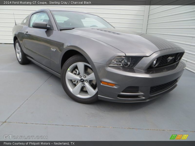 Sterling Gray / Charcoal Black 2014 Ford Mustang GT Coupe