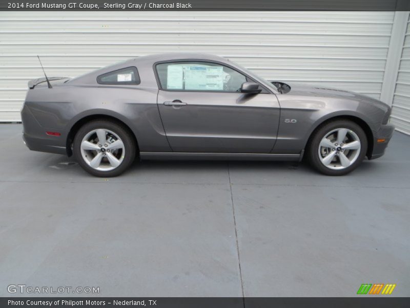 Sterling Gray / Charcoal Black 2014 Ford Mustang GT Coupe