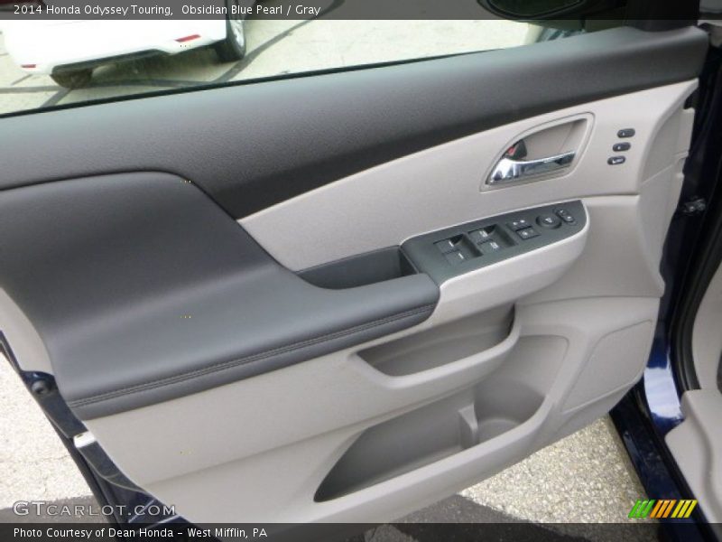Obsidian Blue Pearl / Gray 2014 Honda Odyssey Touring