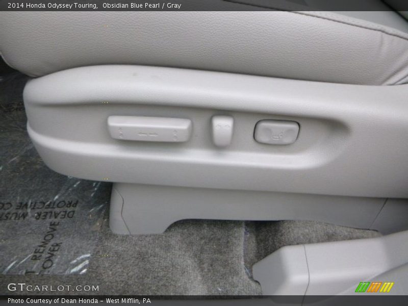 Obsidian Blue Pearl / Gray 2014 Honda Odyssey Touring