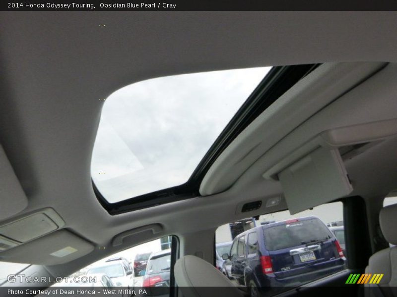 Obsidian Blue Pearl / Gray 2014 Honda Odyssey Touring