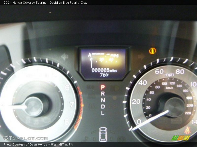 2014 Odyssey Touring Touring Gauges