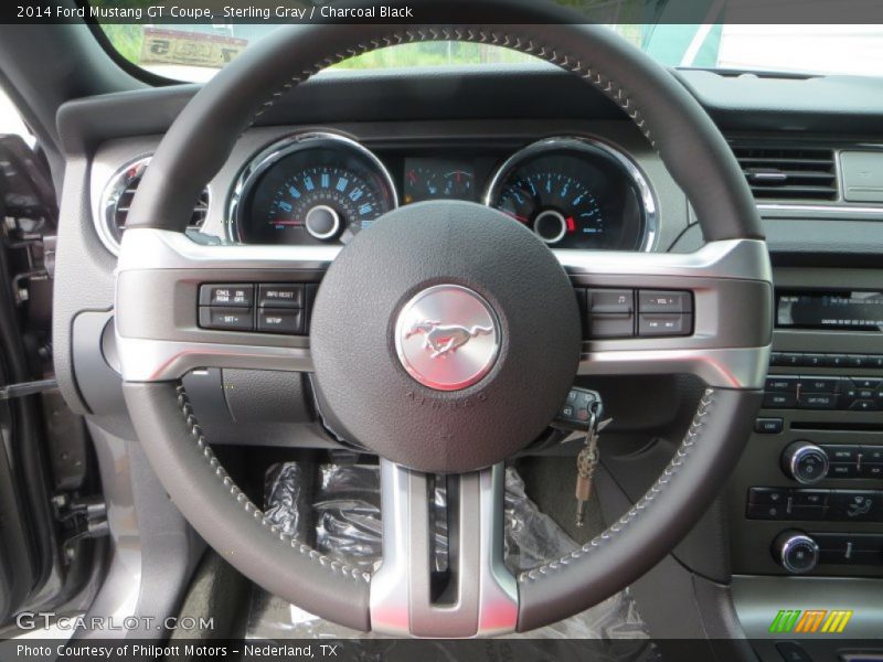 Sterling Gray / Charcoal Black 2014 Ford Mustang GT Coupe