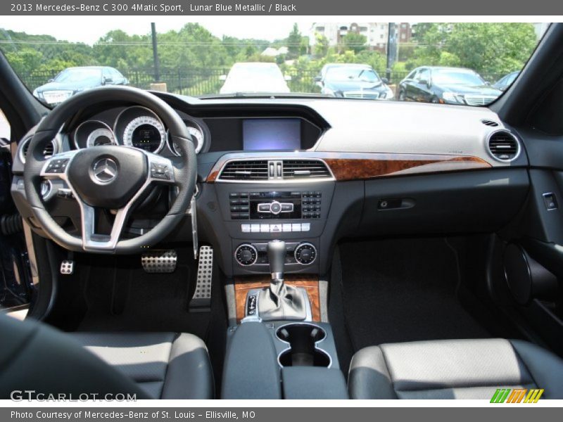 Lunar Blue Metallic / Black 2013 Mercedes-Benz C 300 4Matic Sport