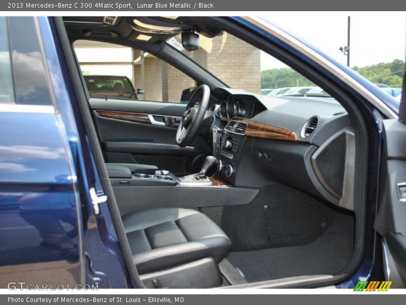 Lunar Blue Metallic / Black 2013 Mercedes-Benz C 300 4Matic Sport