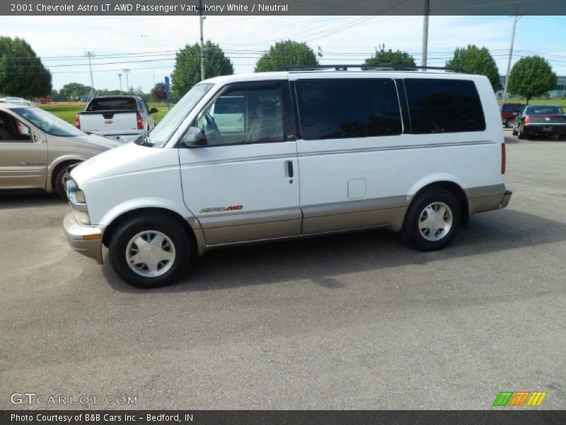 Ivory White / Neutral 2001 Chevrolet Astro LT AWD Passenger Van