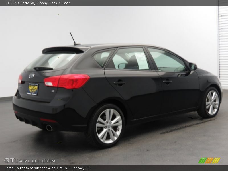 Ebony Black / Black 2012 Kia Forte SX