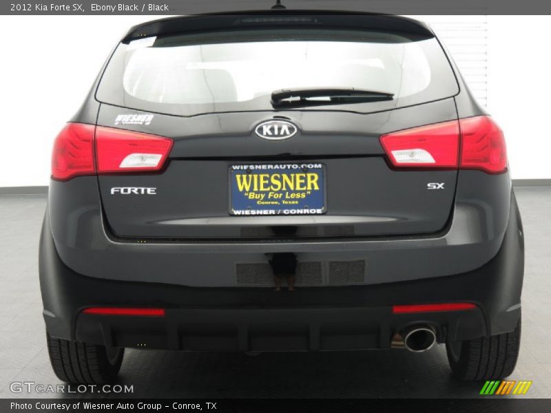 Ebony Black / Black 2012 Kia Forte SX