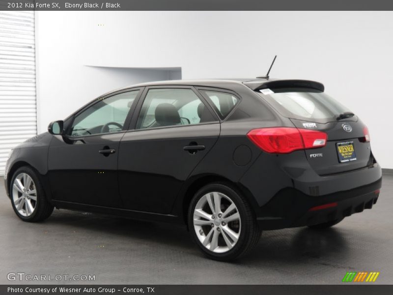 Ebony Black / Black 2012 Kia Forte SX