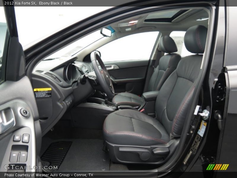 Front Seat of 2012 Forte SX