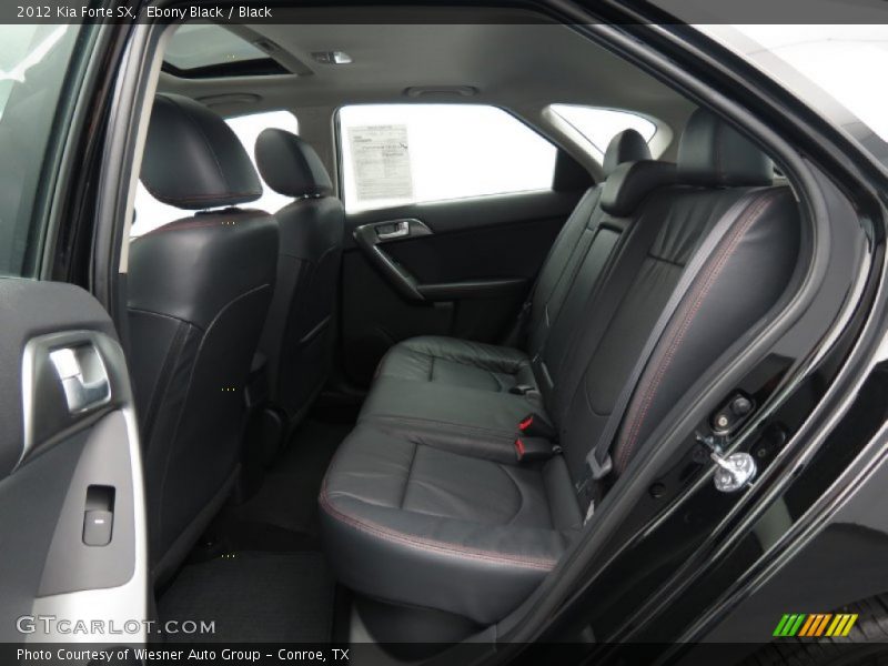 Rear Seat of 2012 Forte SX