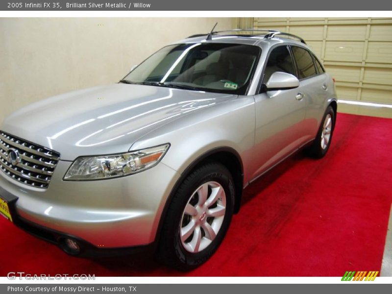 Brilliant Silver Metallic / Willow 2005 Infiniti FX 35