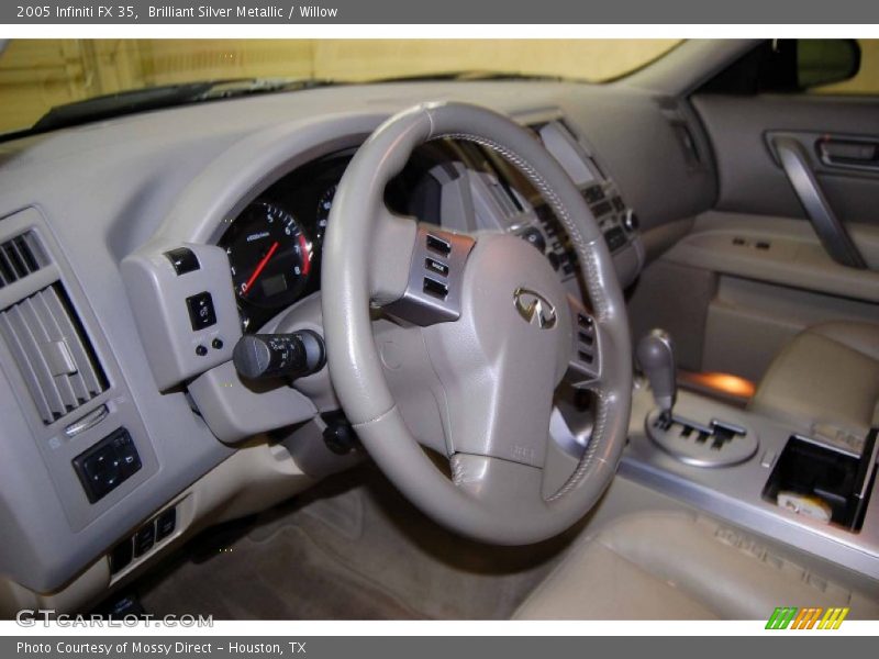 Brilliant Silver Metallic / Willow 2005 Infiniti FX 35