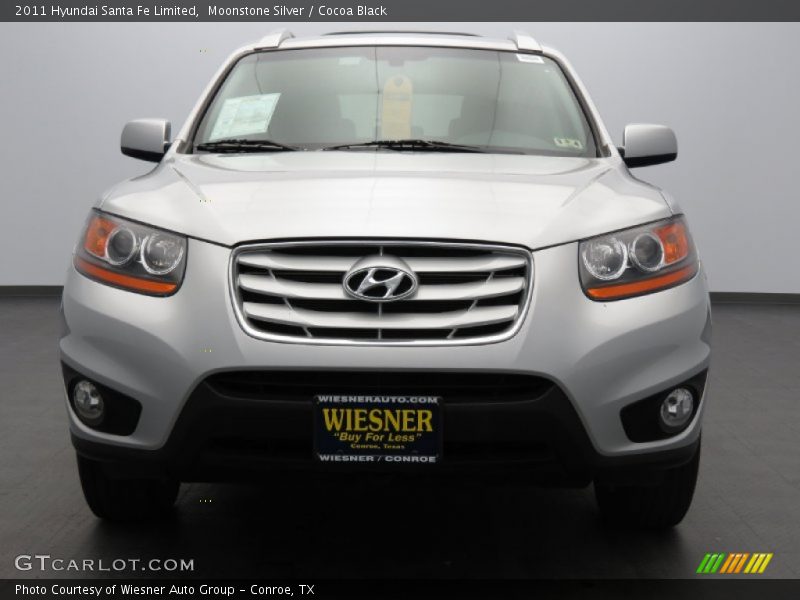 Moonstone Silver / Cocoa Black 2011 Hyundai Santa Fe Limited