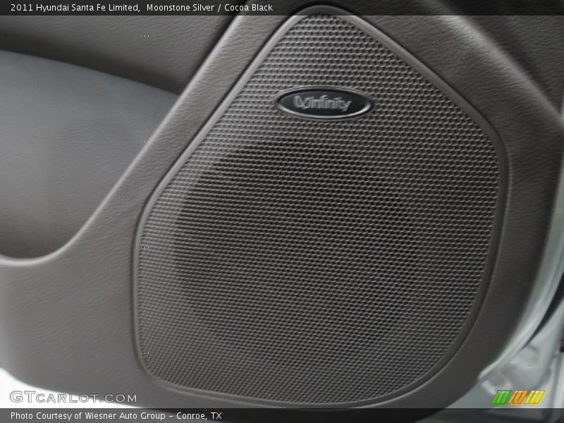 Moonstone Silver / Cocoa Black 2011 Hyundai Santa Fe Limited
