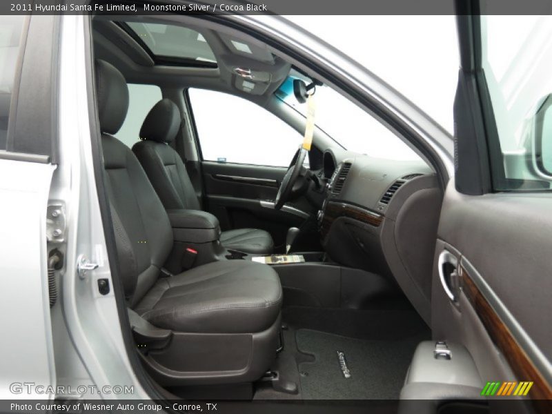Moonstone Silver / Cocoa Black 2011 Hyundai Santa Fe Limited