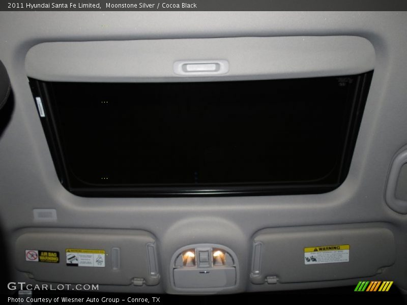 Moonstone Silver / Cocoa Black 2011 Hyundai Santa Fe Limited