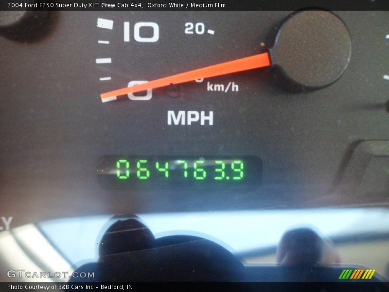 Oxford White / Medium Flint 2004 Ford F250 Super Duty XLT Crew Cab 4x4