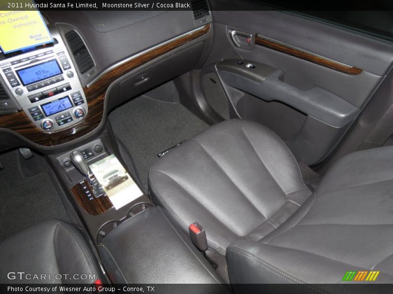 Moonstone Silver / Cocoa Black 2011 Hyundai Santa Fe Limited