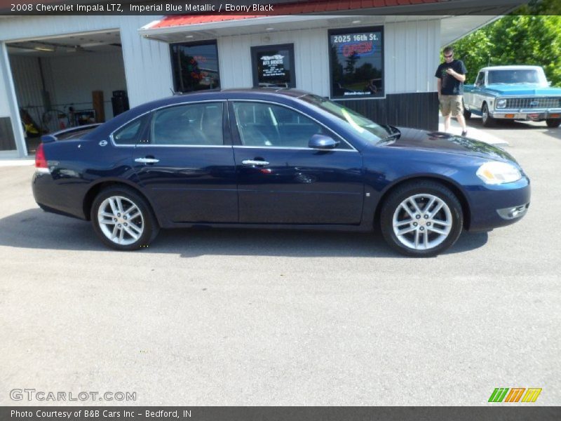 Imperial Blue Metallic / Ebony Black 2008 Chevrolet Impala LTZ
