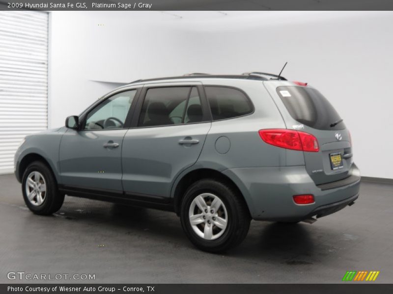 Platinum Sage / Gray 2009 Hyundai Santa Fe GLS