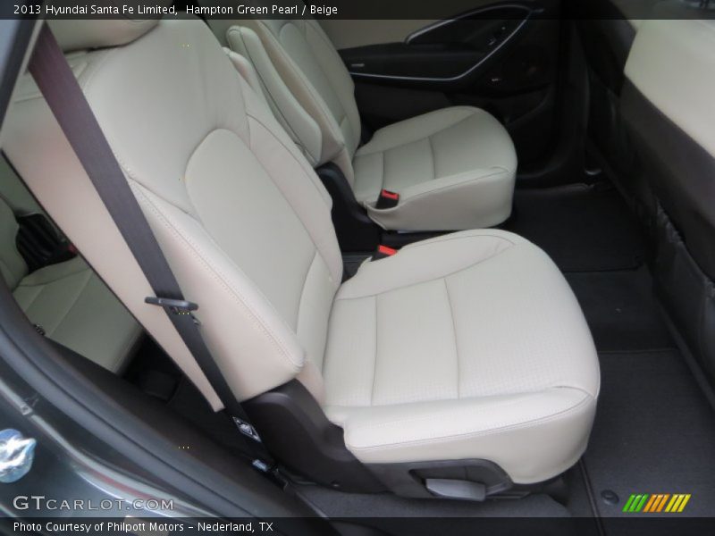 Hampton Green Pearl / Beige 2013 Hyundai Santa Fe Limited