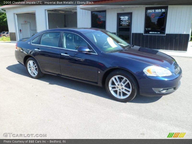 Imperial Blue Metallic / Ebony Black 2008 Chevrolet Impala LTZ