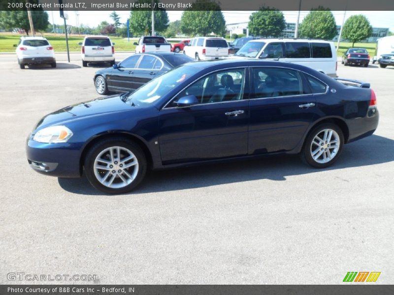 Imperial Blue Metallic / Ebony Black 2008 Chevrolet Impala LTZ