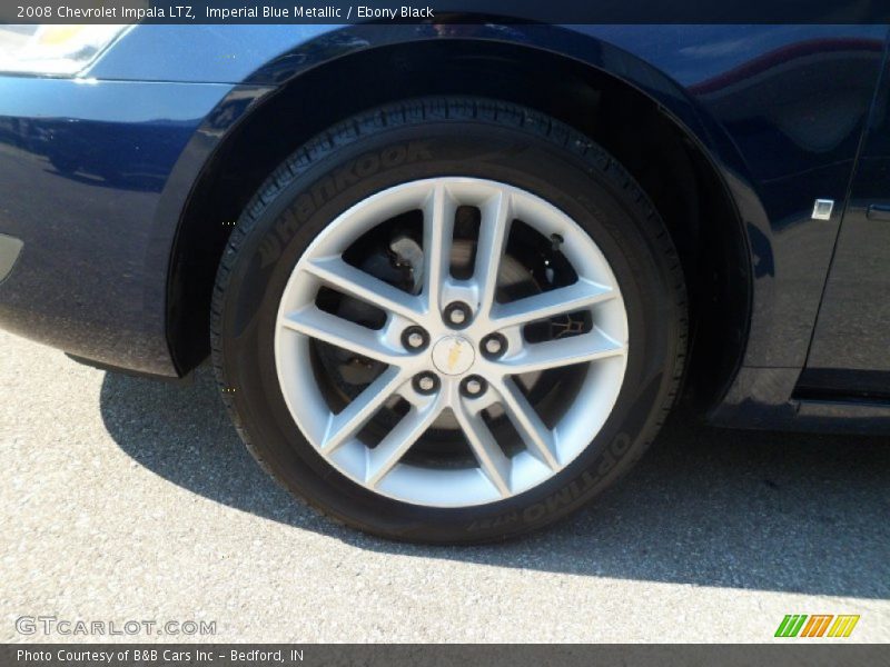 Imperial Blue Metallic / Ebony Black 2008 Chevrolet Impala LTZ