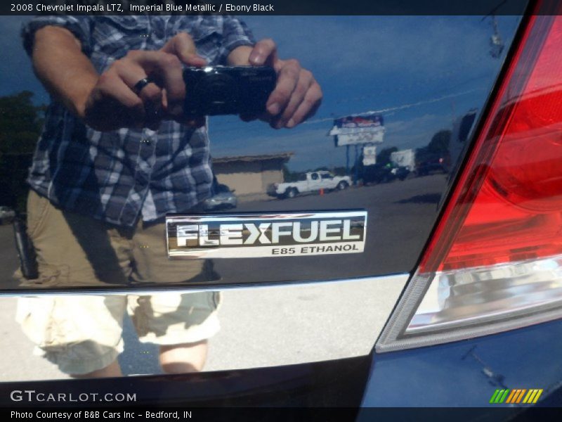 Imperial Blue Metallic / Ebony Black 2008 Chevrolet Impala LTZ