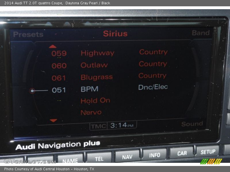 Daytona Gray Pearl / Black 2014 Audi TT 2.0T quattro Coupe