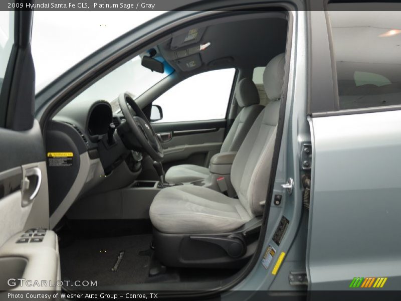 Platinum Sage / Gray 2009 Hyundai Santa Fe GLS