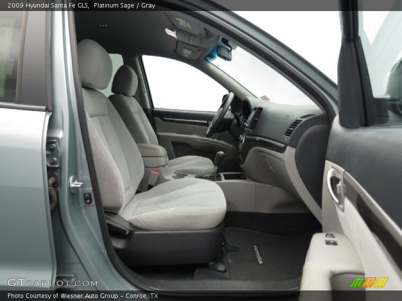Platinum Sage / Gray 2009 Hyundai Santa Fe GLS