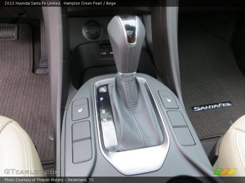 Hampton Green Pearl / Beige 2013 Hyundai Santa Fe Limited