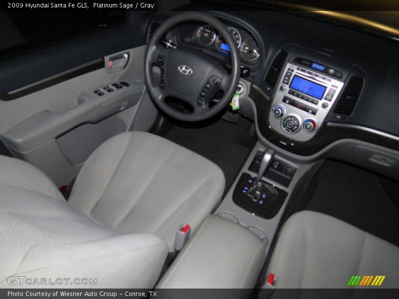 Platinum Sage / Gray 2009 Hyundai Santa Fe GLS