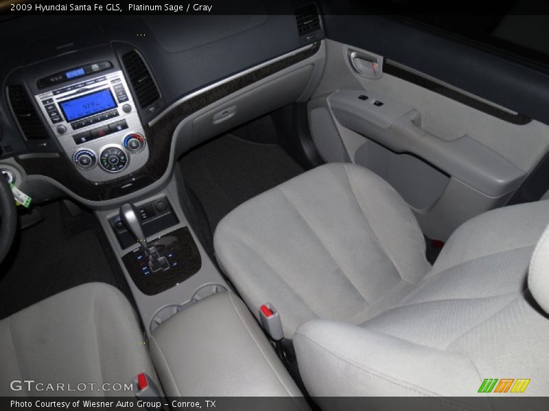 Platinum Sage / Gray 2009 Hyundai Santa Fe GLS