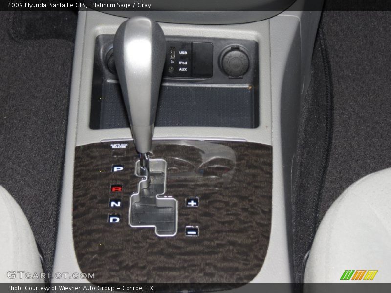 Platinum Sage / Gray 2009 Hyundai Santa Fe GLS