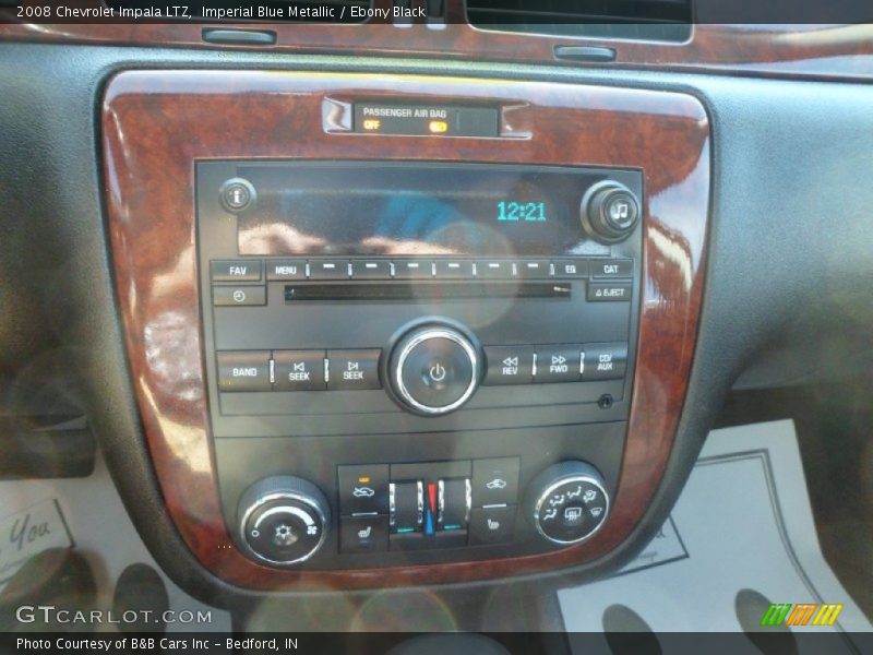 Imperial Blue Metallic / Ebony Black 2008 Chevrolet Impala LTZ