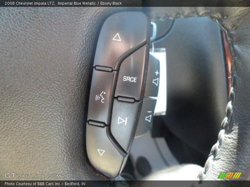 Imperial Blue Metallic / Ebony Black 2008 Chevrolet Impala LTZ