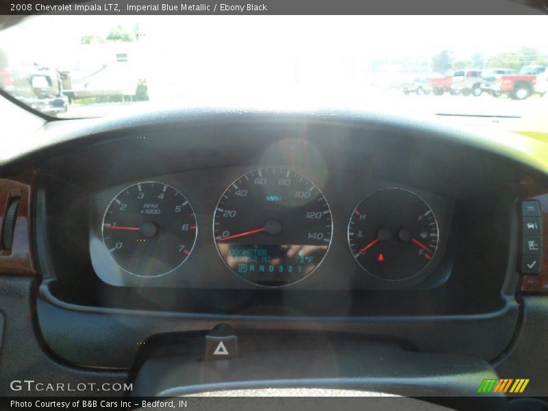 Imperial Blue Metallic / Ebony Black 2008 Chevrolet Impala LTZ