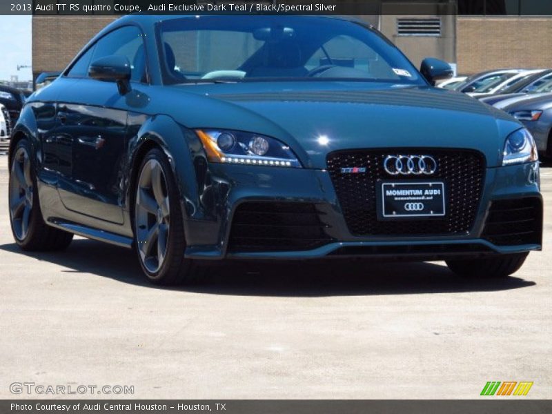 Audi Exclusive Dark Teal / Black/Spectral Silver 2013 Audi TT RS quattro Coupe