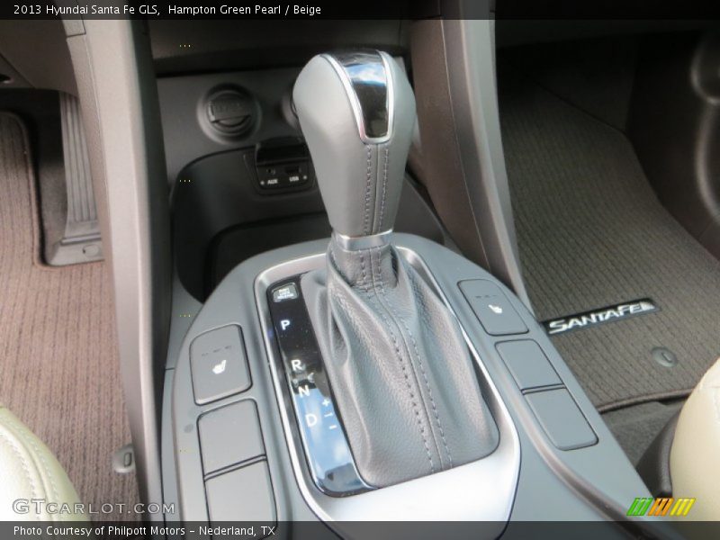 Hampton Green Pearl / Beige 2013 Hyundai Santa Fe GLS