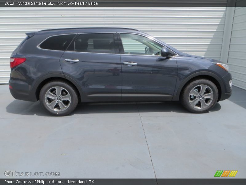 Night Sky Pearl / Beige 2013 Hyundai Santa Fe GLS