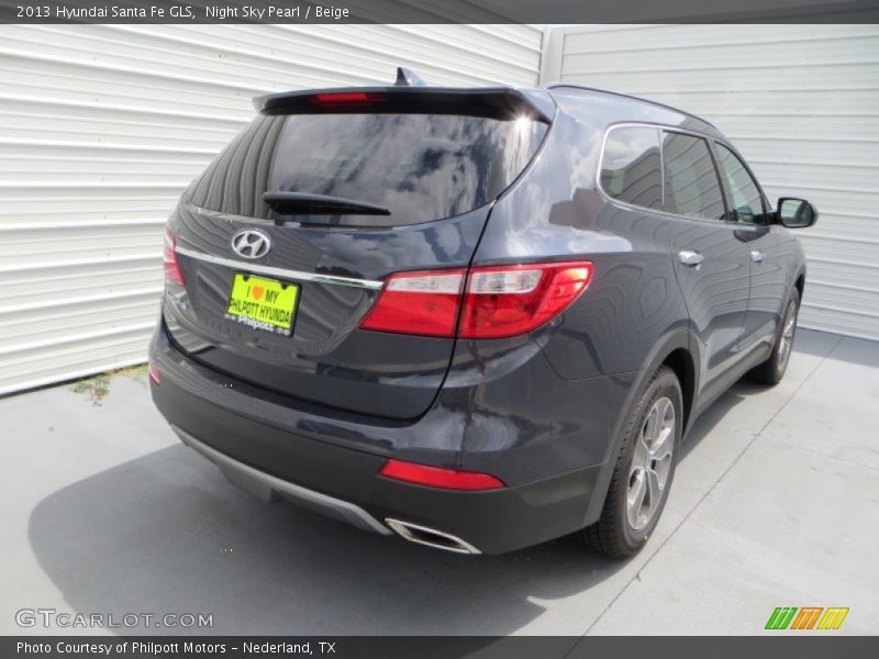 Night Sky Pearl / Beige 2013 Hyundai Santa Fe GLS