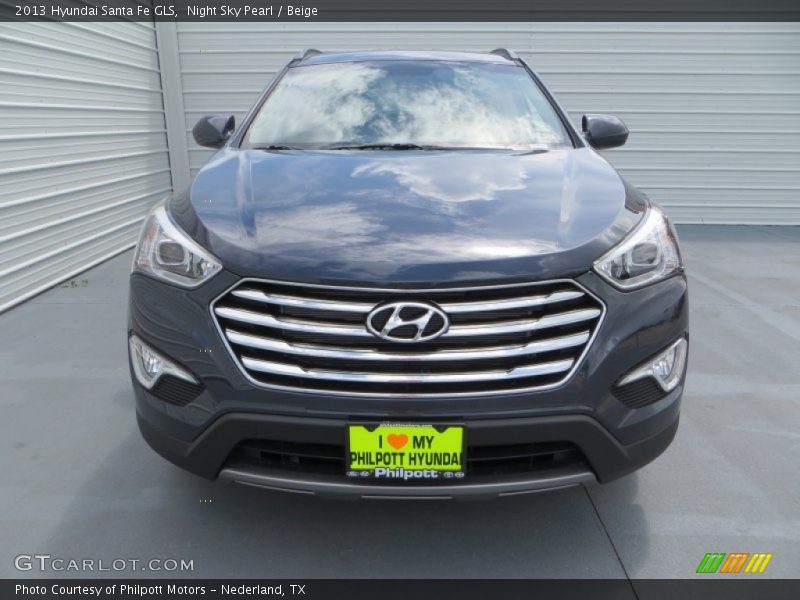 Night Sky Pearl / Beige 2013 Hyundai Santa Fe GLS