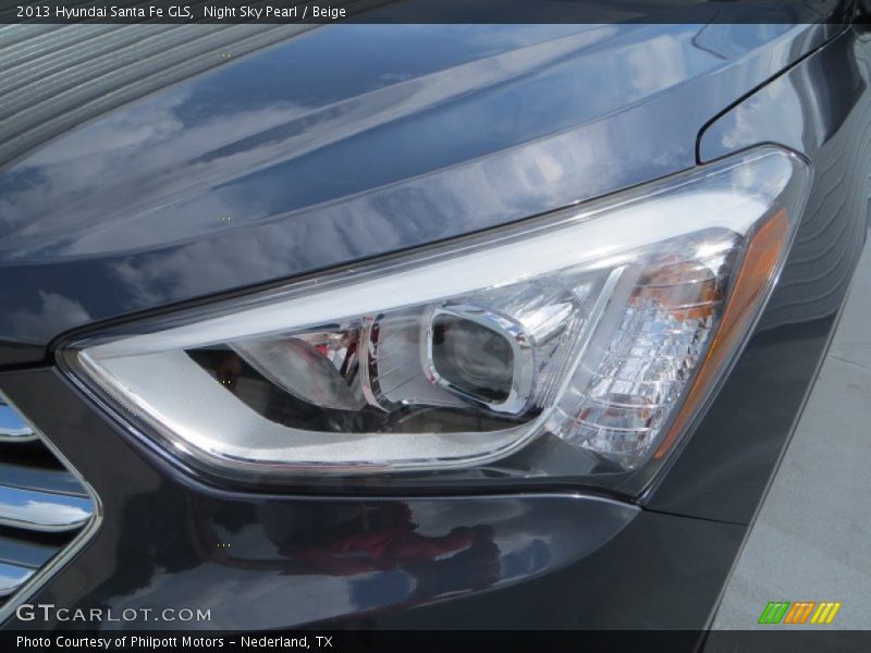 Night Sky Pearl / Beige 2013 Hyundai Santa Fe GLS