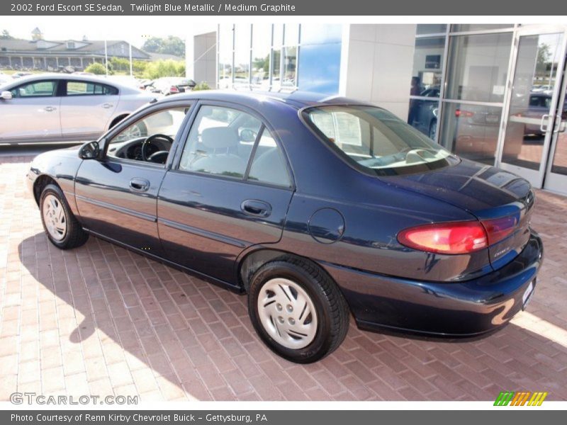 Twilight Blue Metallic / Medium Graphite 2002 Ford Escort SE Sedan