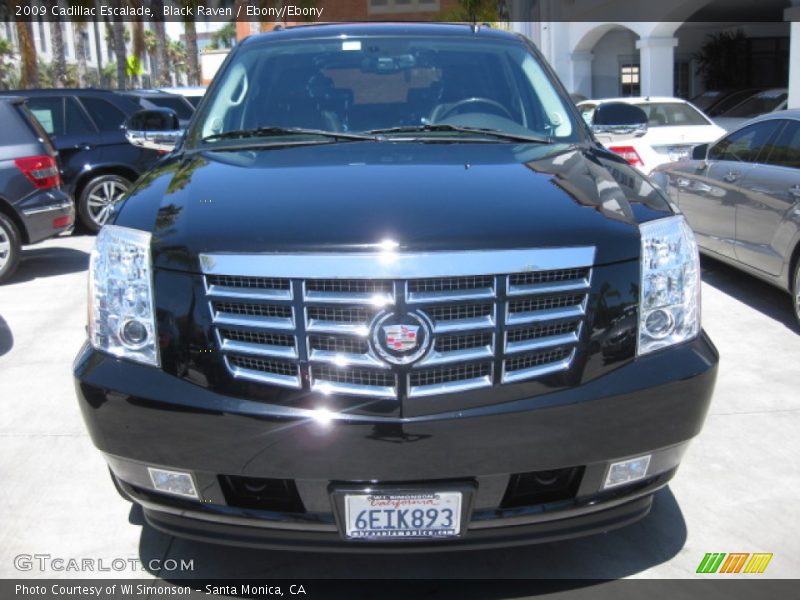 Black Raven / Ebony/Ebony 2009 Cadillac Escalade