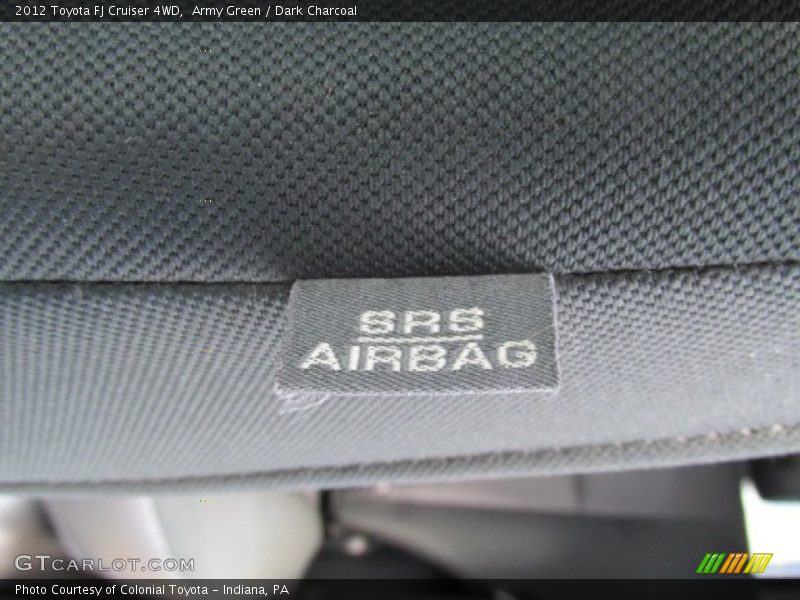 Army Green / Dark Charcoal 2012 Toyota FJ Cruiser 4WD