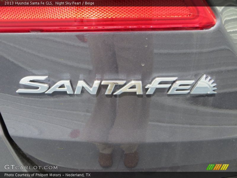 Night Sky Pearl / Beige 2013 Hyundai Santa Fe GLS